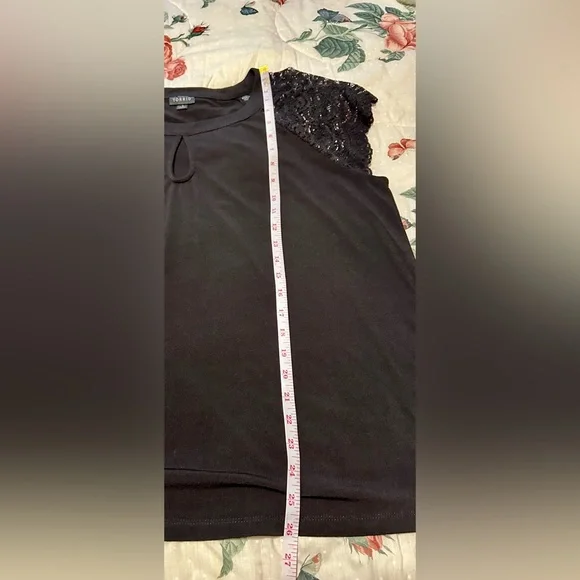 Torrid Blouse with Lace Cap Sleeves - Picture 8 of 8